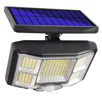 Solar lampa de Perete Cu Telecomanda 192LED/COB Senzor de Mișcare în aer liber rezistent la apa Split Solar Lumini de Inundații Pentru Grădină, Curte, Garaj