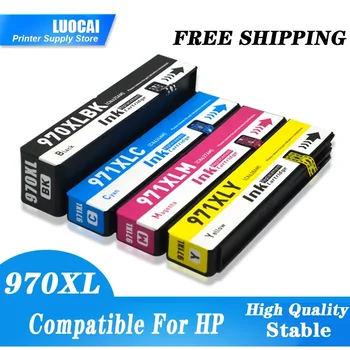 NOI LuoCai cartuș de cerneală Compatibile ForHP 970 HP970XL HP971 HP971XL pentru hp Officejet Pro X451dn X476dn X451dw X476dw imprimante