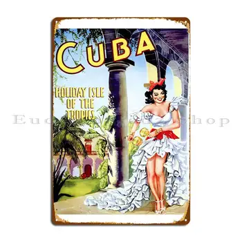 Cuba Metal Semn Proiectarea De Design De Imprimare Garaj Pestera Tin Semn Poster
