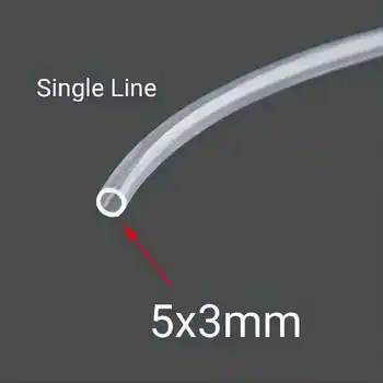 50M 5x3Millimeter Singură Linie Compozit Transparent Cerneală Țeavă Furtun Pentru Eco Solvent de Cerneală de Imprimantă Tub