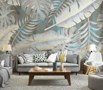 Personaliza orice dimensiune 3d tapet Nordic minimalist modern planta tropicala TV de perete de fundal pictura murala