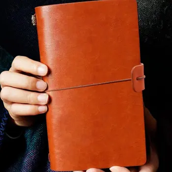 Portabil Elevii Școlii De Scris Hârtie Kraft Notebook Retro Jurnal De Călătorie În Aer Liber, Jurnalul Planificator Agenda Mână Cont De Prezenta